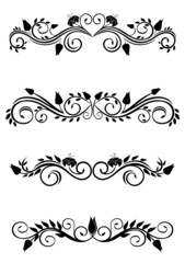 Wall Mural - vintage floral decorations