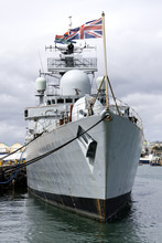 HMS Liverpool Destroyer Of The Royal Navy In Cape Town