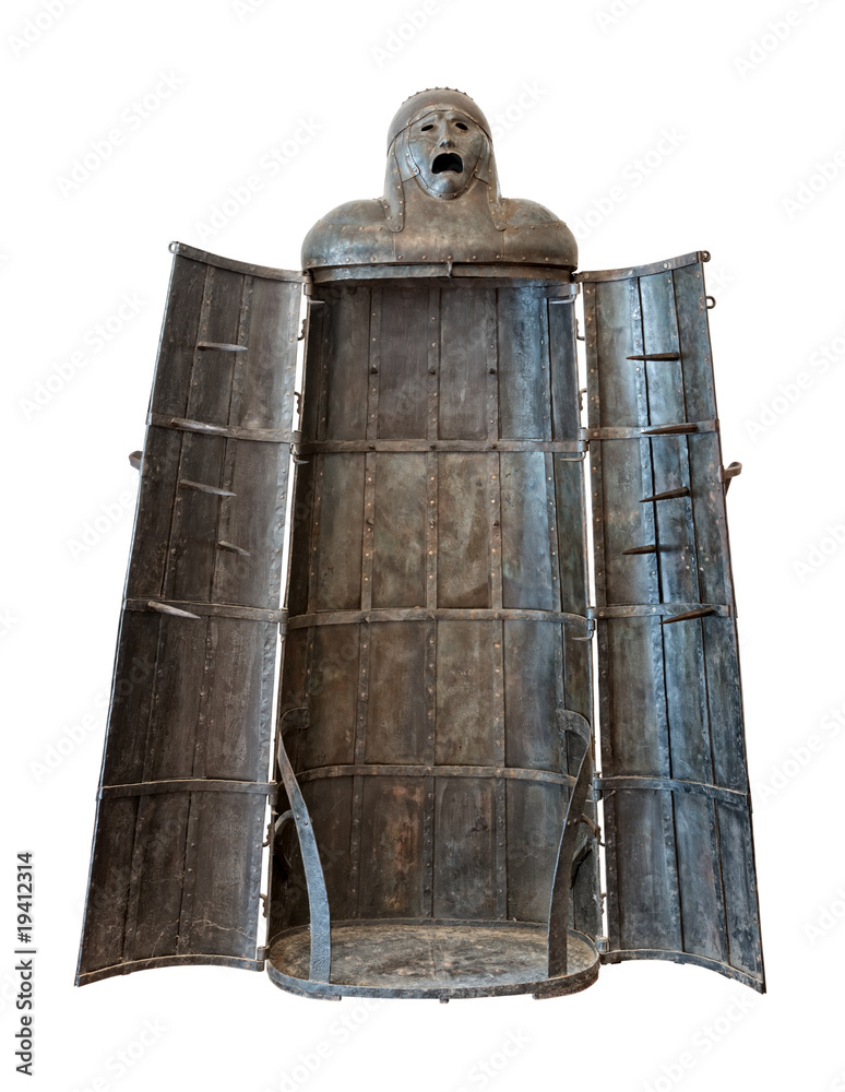 Iron Maiden, medieval torture device cutout Stock Photo | Adobe Stock