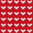Seamless knitted heart