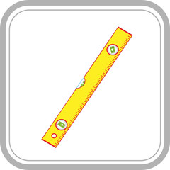 Canvas Print - vector icon of spirit level