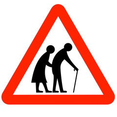 Elderly people sign