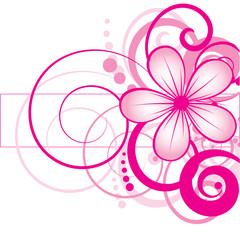 Abstract flowers background with place for your text