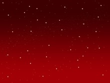 Christmas Red Sky Background Little Stars