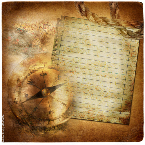 background in adventure stories style with blank page