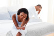 © WavebreakMediaMicro - Upset couple finding out results of a pregnancy test