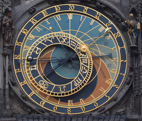 Old astronomical clock
