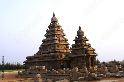 Fotografia, Obraz Mamallapuram, Famous shore temple,India
