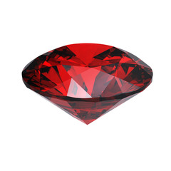 Wall Mural - Red heart shaped garnet