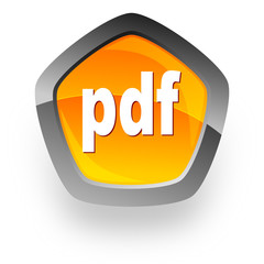 Aufkleber - pdf file internet icon