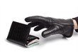 Wallet and hand of a thief.