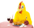© Lisa F. Young - Chicken Man Eating Dinner