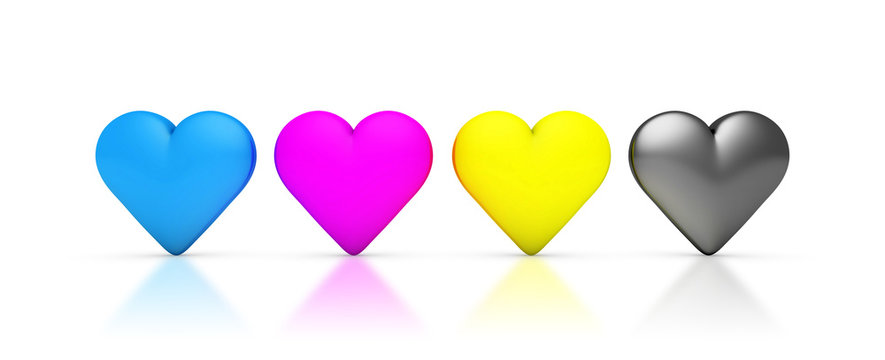 CMYK Herzen