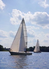 yacht on the lake