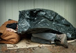Homeless Man Asleep on the Streets
