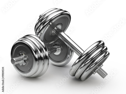 Fototapeta na wymiar Dumbell weights