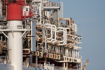 Wall Mural - Oil Plant on Ship