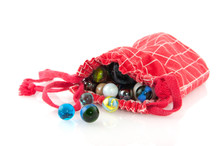 Red Bag With Marbles
