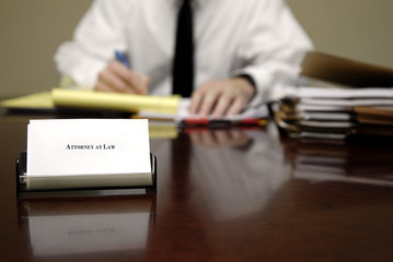 Attorney at Desk