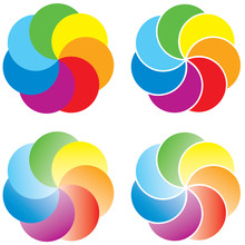 Rotating Colored Circles