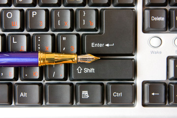 Pen On Keyboard