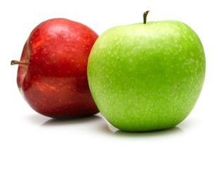 Wall Mural - Red and green apples