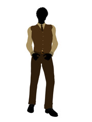 African American Business Man Silhouette