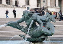 A Fountain In Trafalgar Square, London