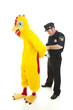 © Lisa F. Young - Policeman Arrests Man in Chicken Suit