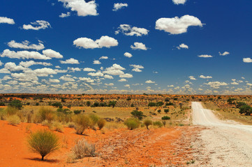 straße durch die kalahari