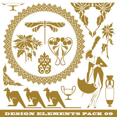 Wall Mural - vector set: elements for design on different topics
