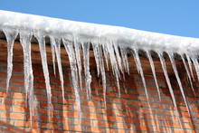 Icicles On A Roof