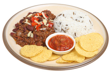 Sticker - Chilli with Rice, Nachos & Rice