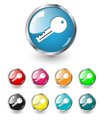 Poster - Key icon vector set