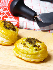 Wall Mural - pesto pastry puffs