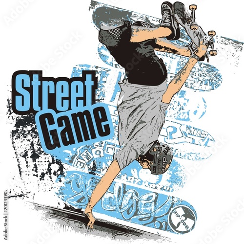 Naklejka na meble Street game