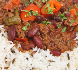 Canvas Print - Chilli con Carne & Rice