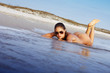 naked girl on the beach
