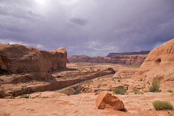 Wall Mural - Clouds on the Colorado Plateau, Corona Arch Trail, Moab