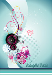 Wall Mural - composicion floral en vector