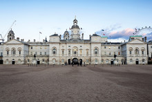 The London Horse Guards Parade With The London Eye In The Backgr