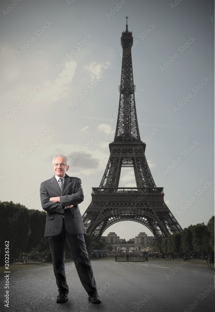 Business in Paris - obrazy, fototapety, plakaty 
