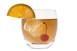 Whiskey Sour cocktail on a white background