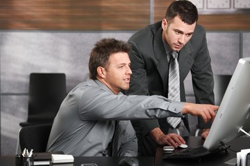 Wall Mural - Businessmen working together