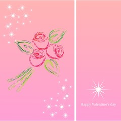  Vector background for Valentine's day