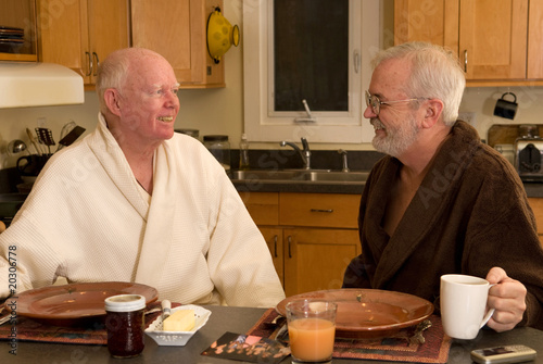 Mature Gay Couple Having Breakfast Stock Photo Adobe Stock Mature Gay Couple Having Breakfast Stock Photo Adobe Stock