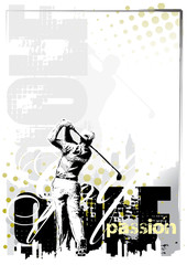 Wall Mural - golf background 4