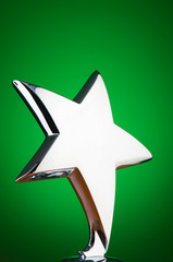 Wall Mural - star award against gradient background