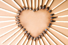 Heart Shape From Matches
