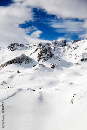 Naklejka na drzwi Alps in winter